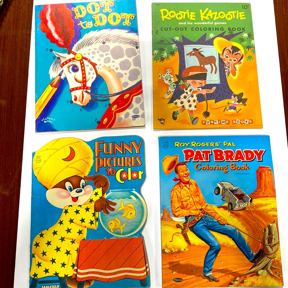 Vintage coloring books